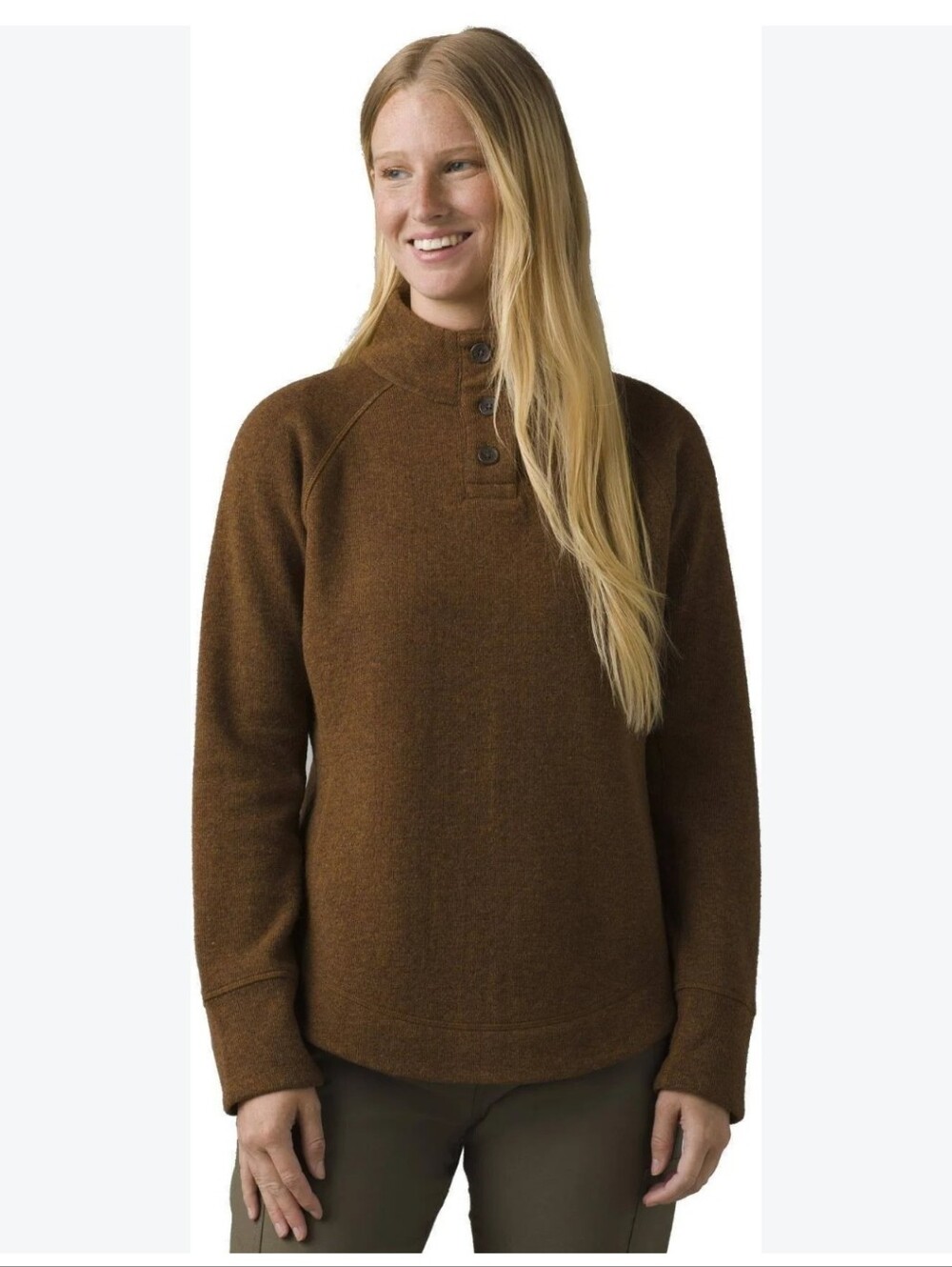 Prana Frozen Falls Sweater, In Brown, Size XL